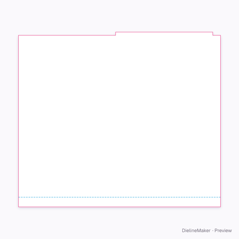 Flat / satchel paper food bag flat dieline
