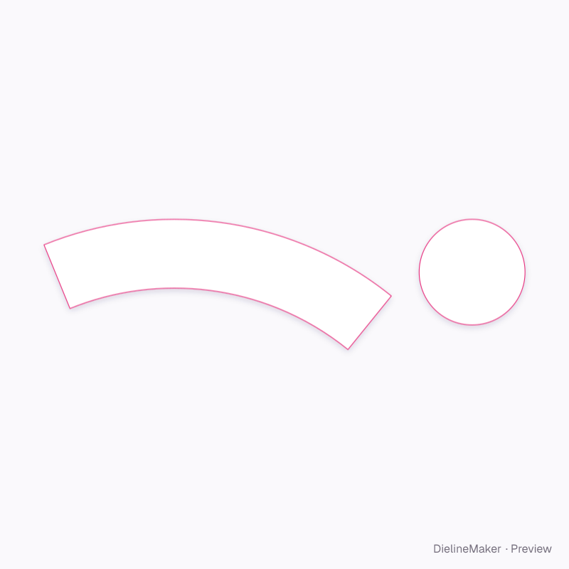 Single-serve ice cream cup 3 oz flat dieline