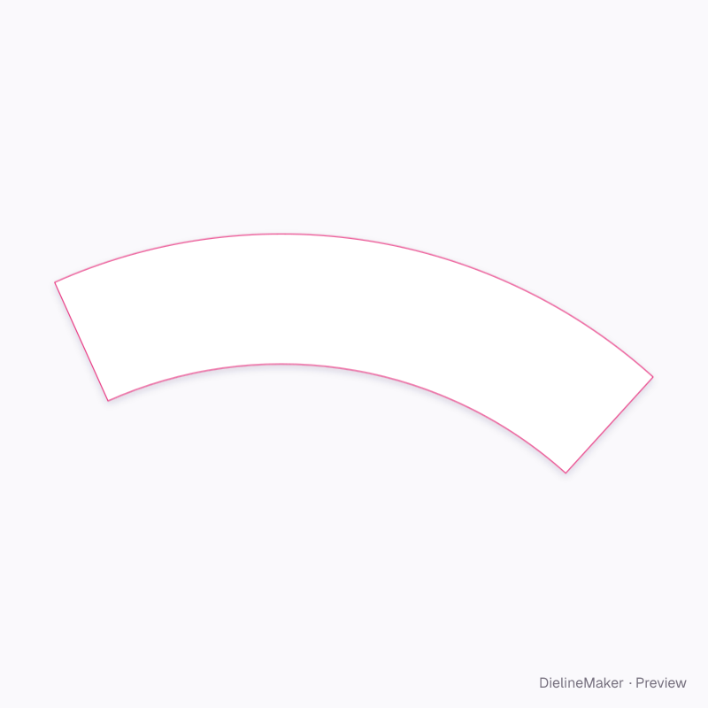 Gelato cup 150 ml flat dieline