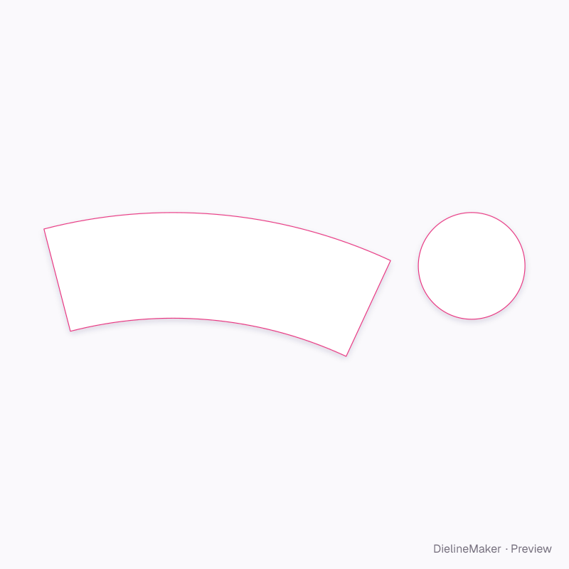 Family ice cream tub flat dieline