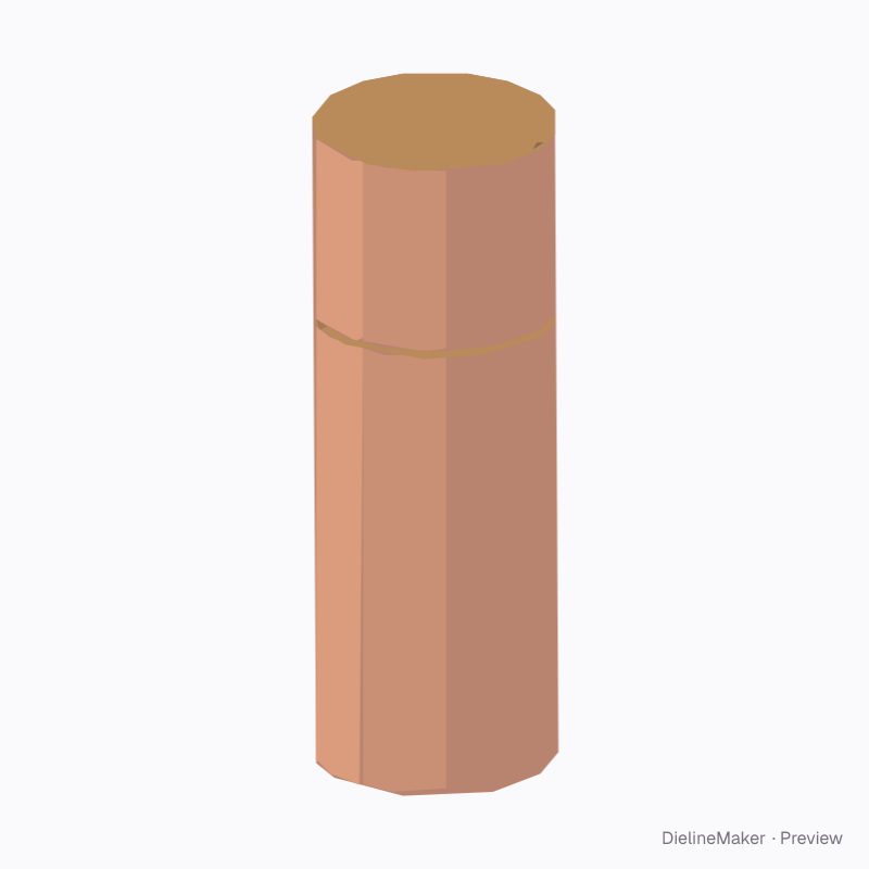 Cosmetics paper tube