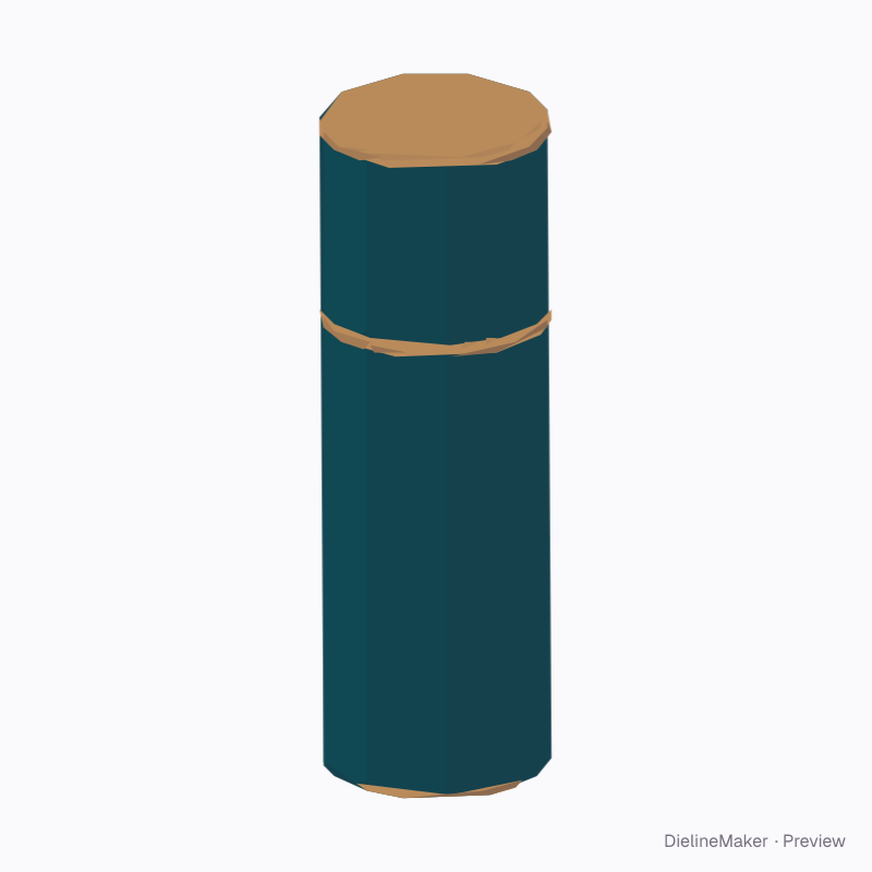 Slim lip-care paper tube