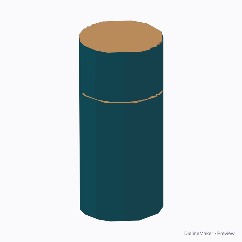 Tall tea paper tube