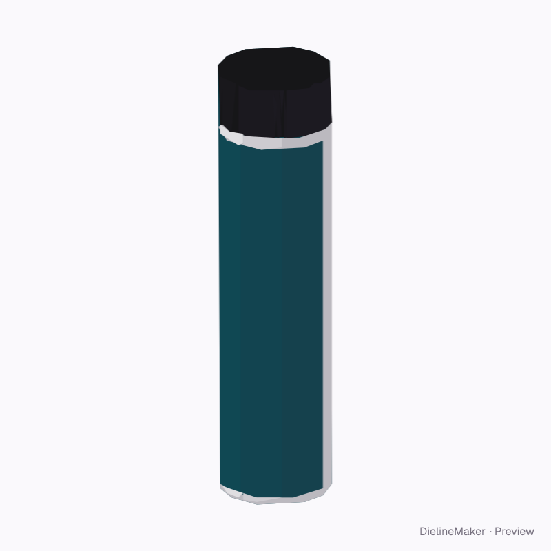 Clear screw-cap tube canister