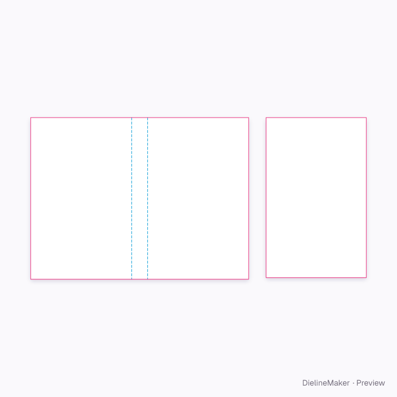 5 × 8 in paperback novel artwork area
