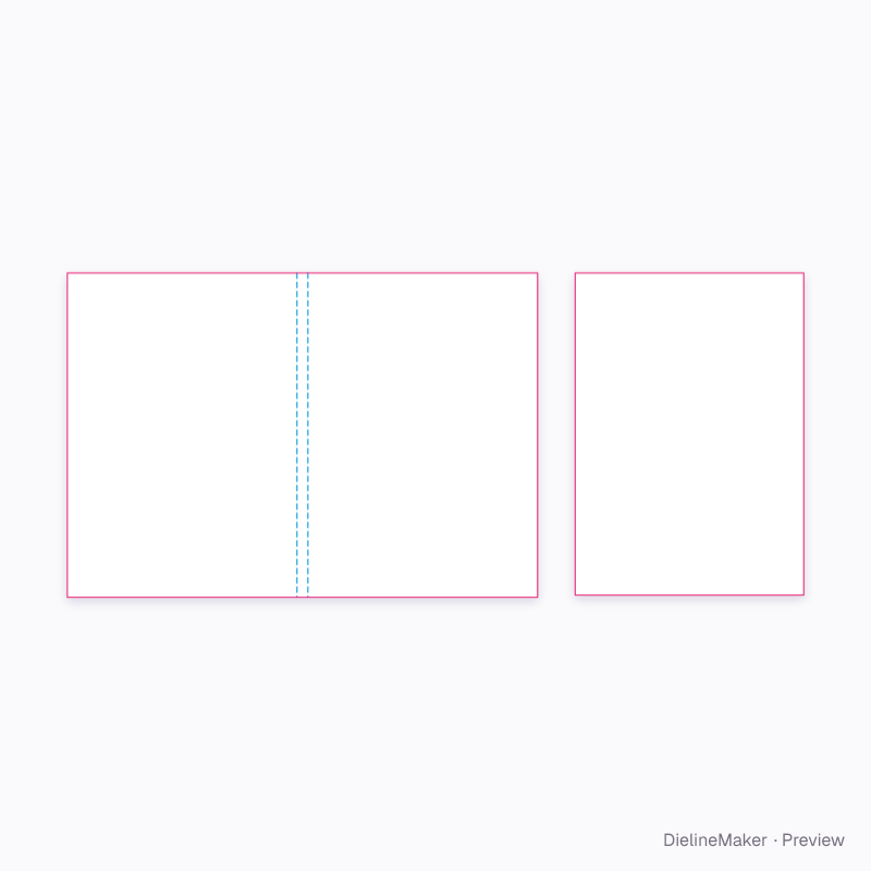 A4 perfect-bound catalogue artwork area
