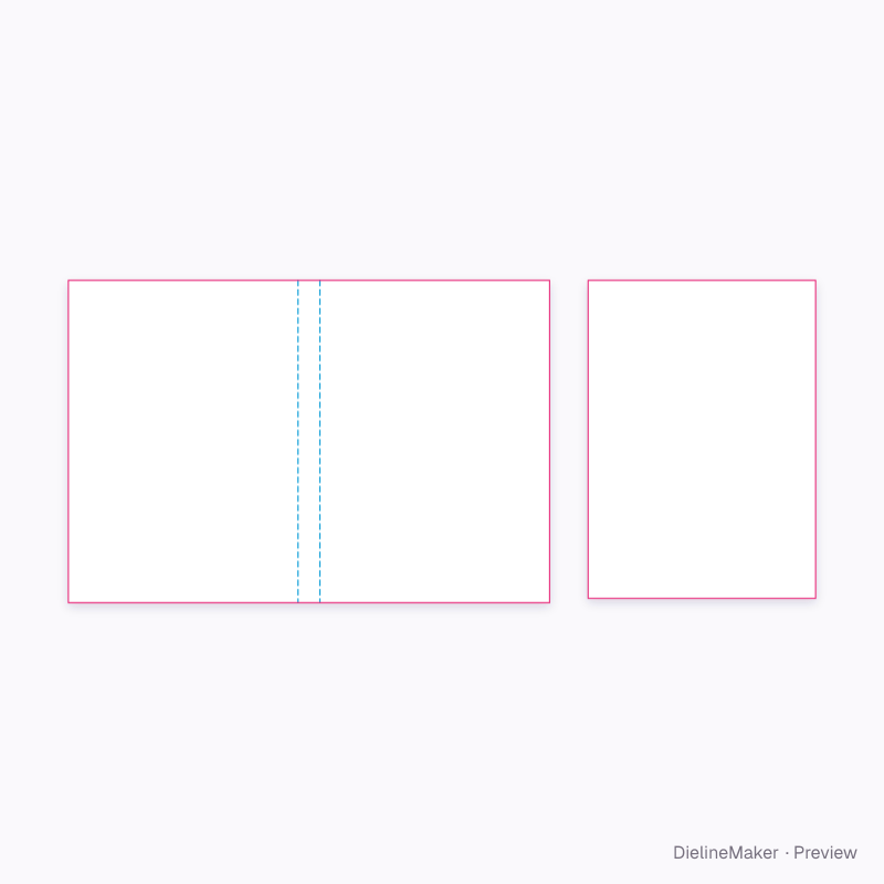 A6 105 × 148 mm paperback book artwork area