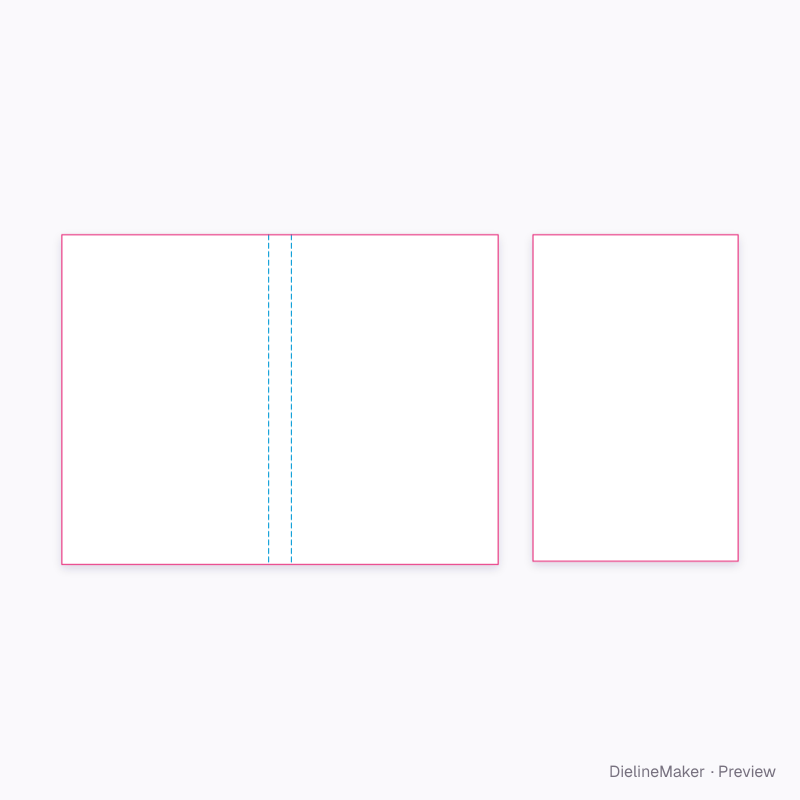 Novella 5 × 8 in paperback book artwork area