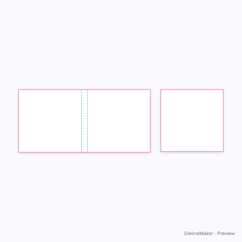 7.5 in square paperback book artwork area