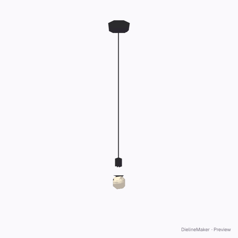 Drum shade pendant 30 x 21 cm