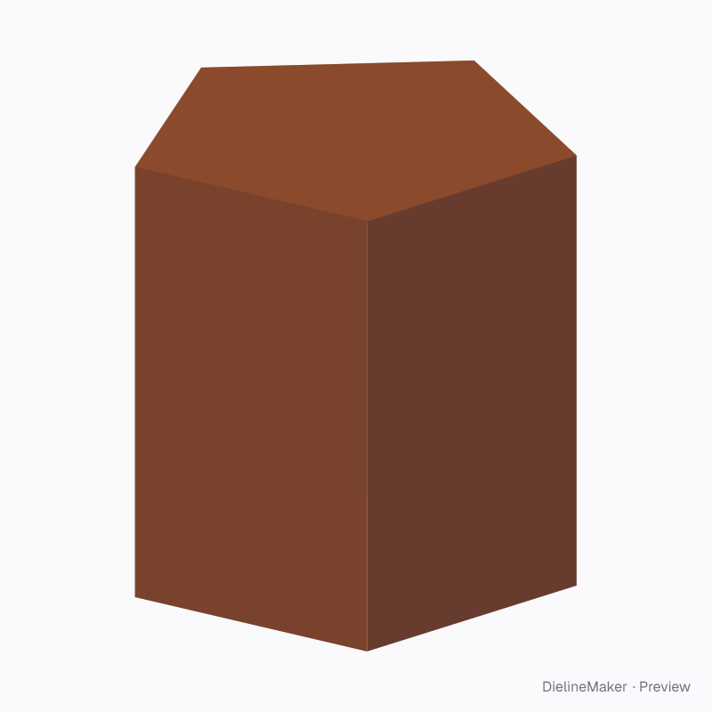 Pentagon candle box
