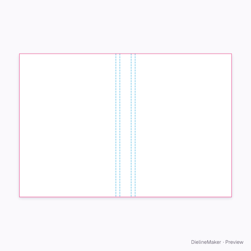 Crown 7 × 10 in perfect-bound book cover flat dieline