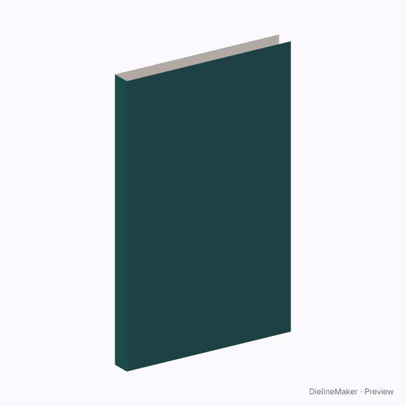 Novella 5 × 8 in perfect-bound book cover
