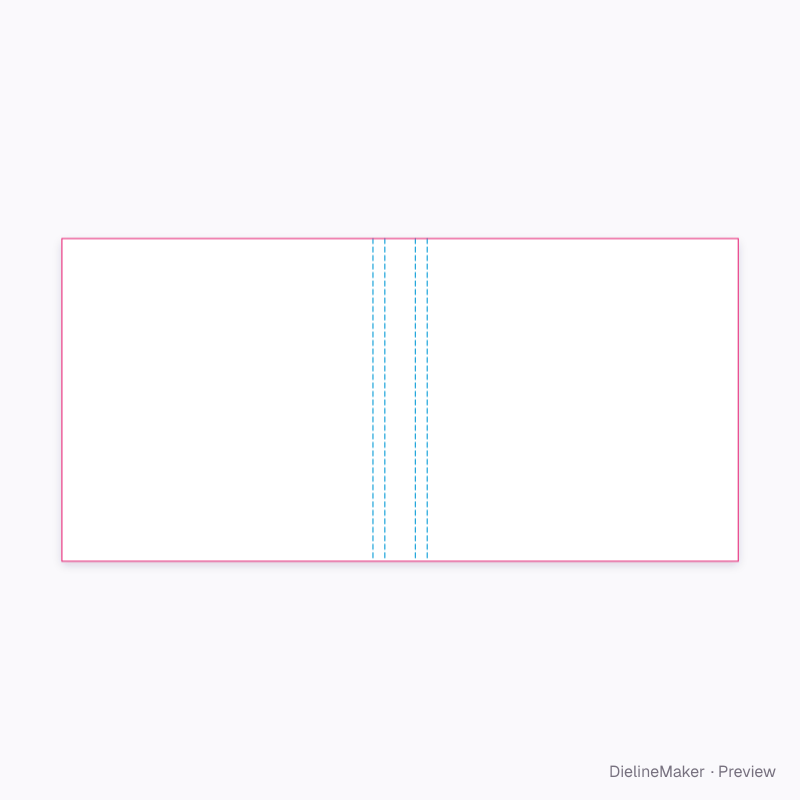 7.5 in square perfect-bound book cover flat dieline