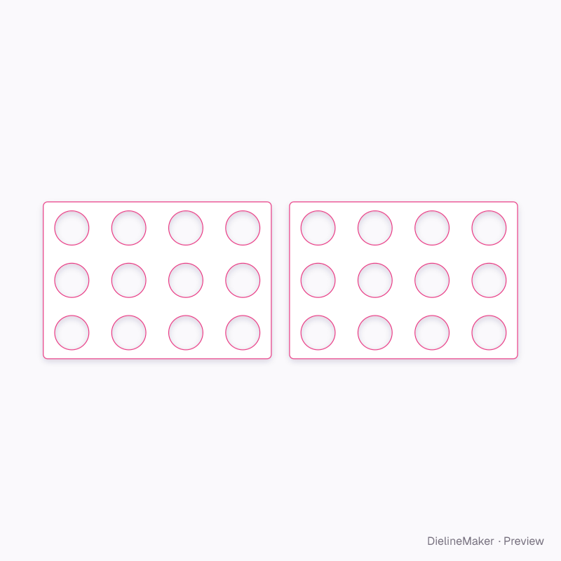Flat dieline preview