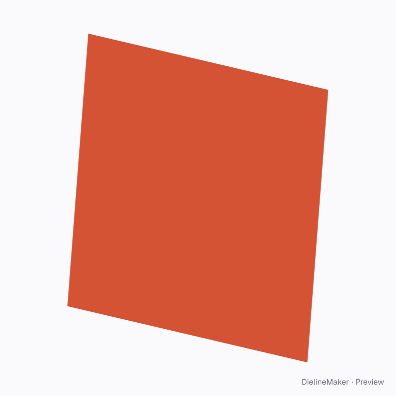 8 in square photo print