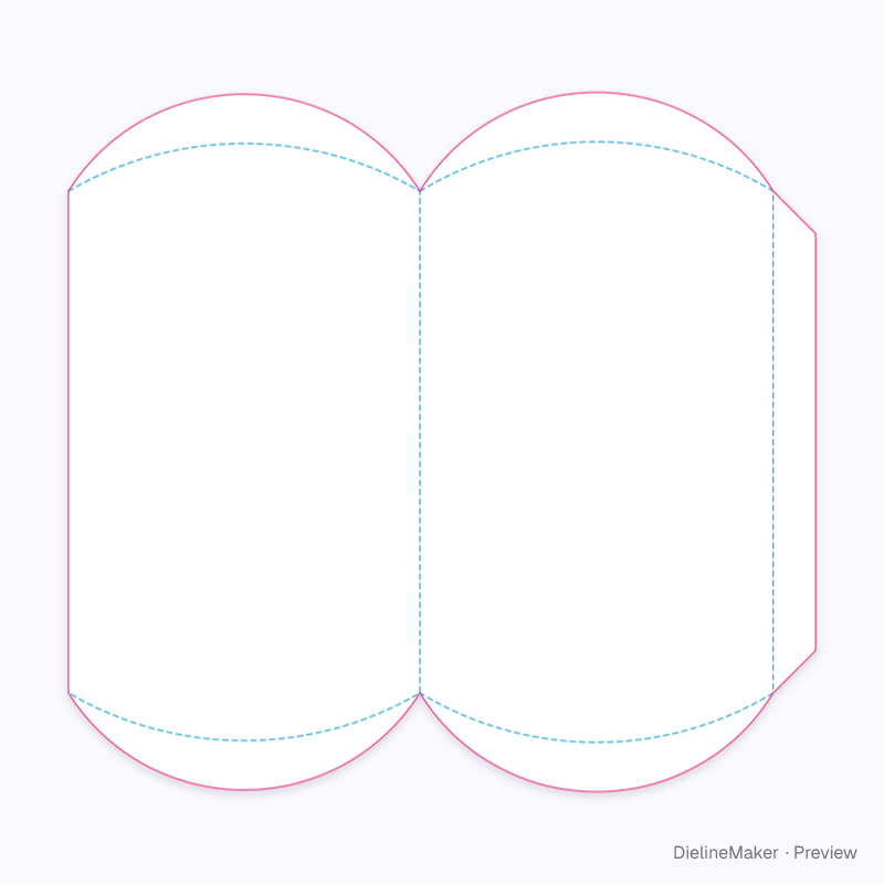 Flat dieline preview
