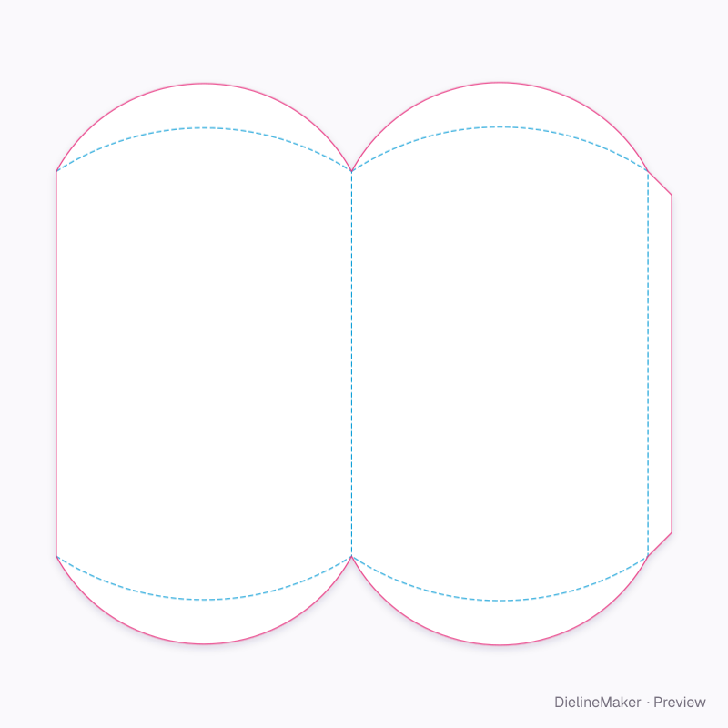 Flat dieline preview