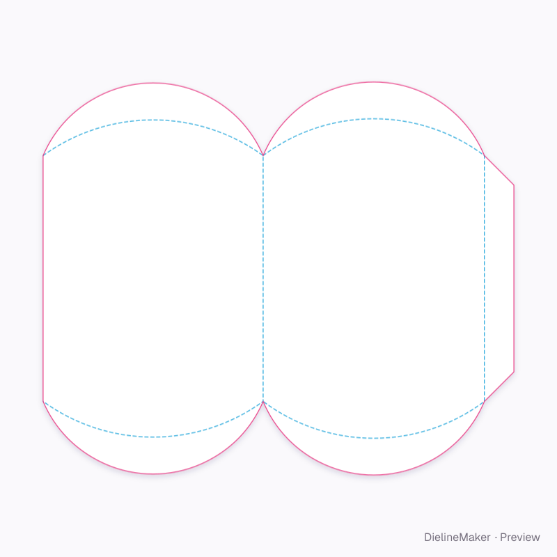 Soap pillow flat dieline