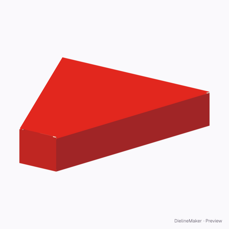 Large pizza slice box