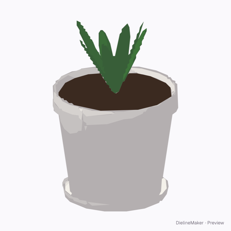 10-inch flower pot with saucer