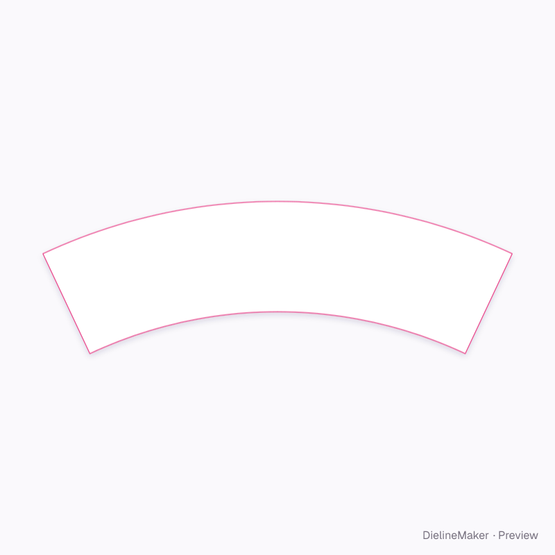 Plant pot with saucer flat dieline