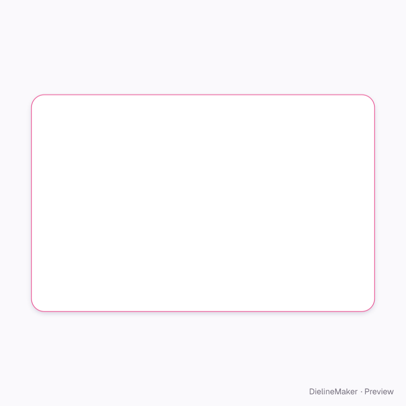 Plastic membership card artwork area