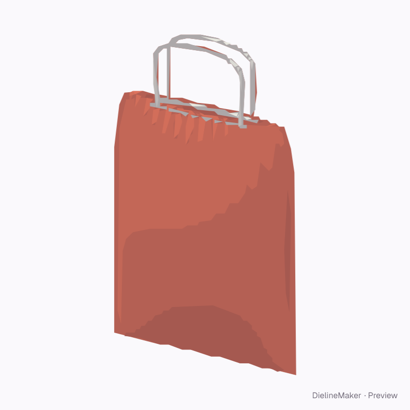 Compact plastic drawstring bag