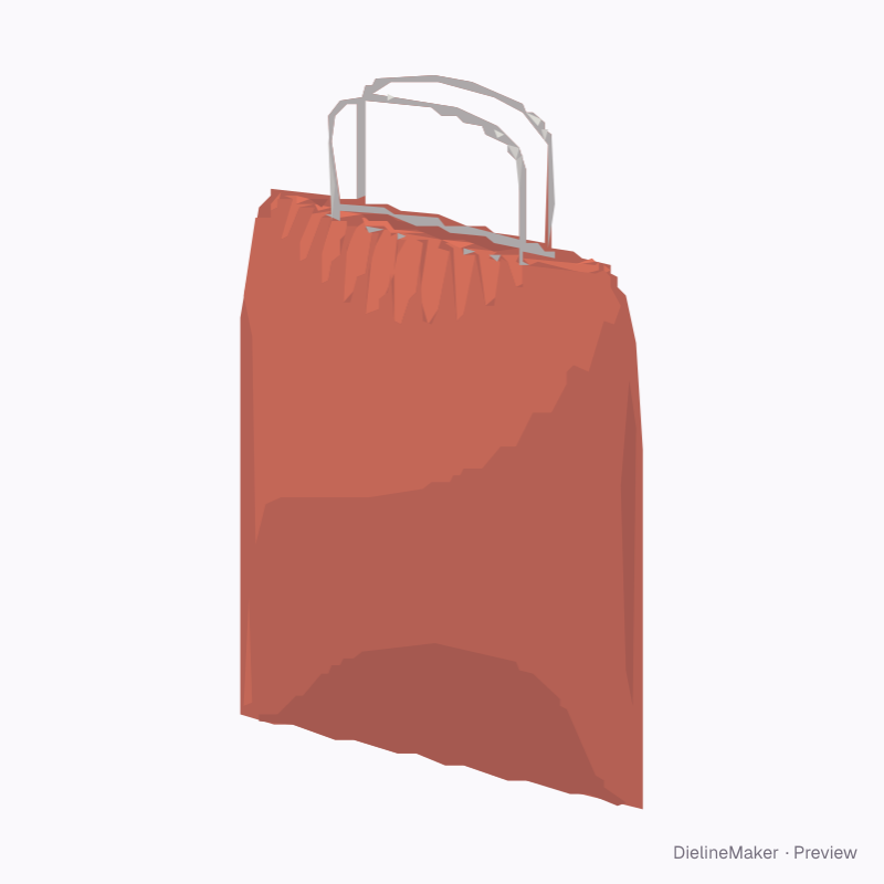 Medium plastic drawstring bag