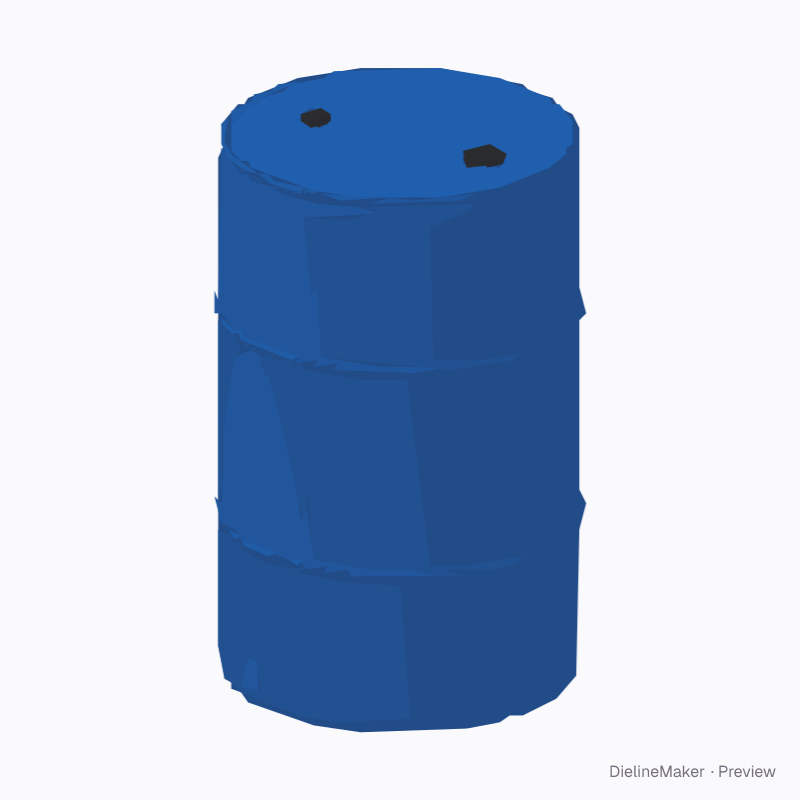 Plastic drum (HDPE barrel)