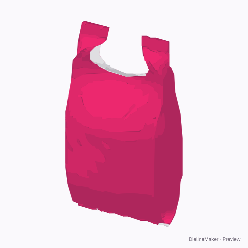 T-shirt / vest plastic bag — large