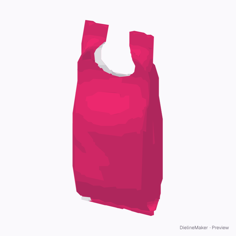 T-shirt / vest plastic bag — small