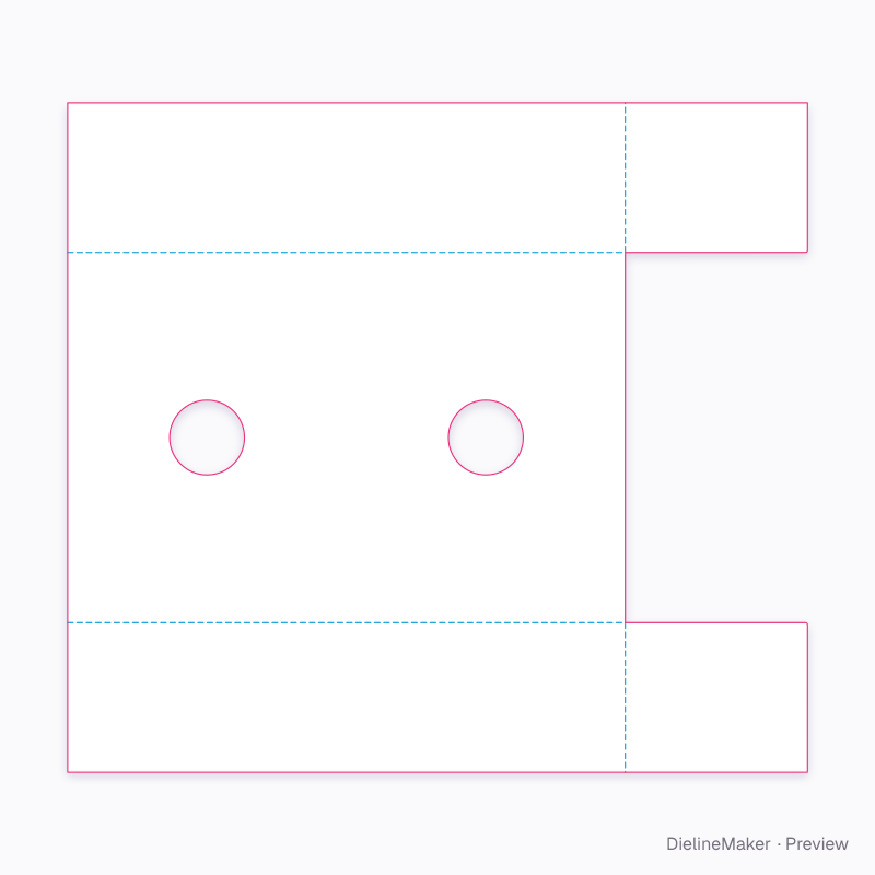 Flat dieline preview
