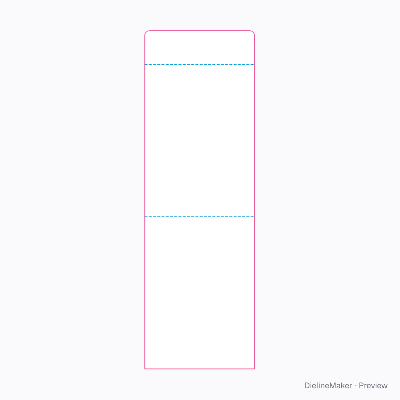 Small accessory mailing envelope — Poly mailer flat dieline