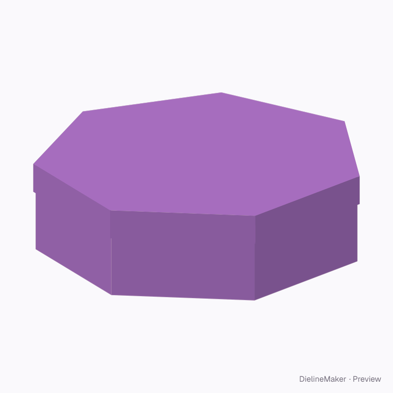 Polygon explosion gift box