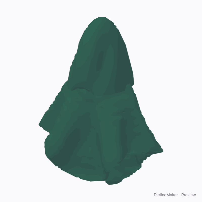 Long hooded poncho