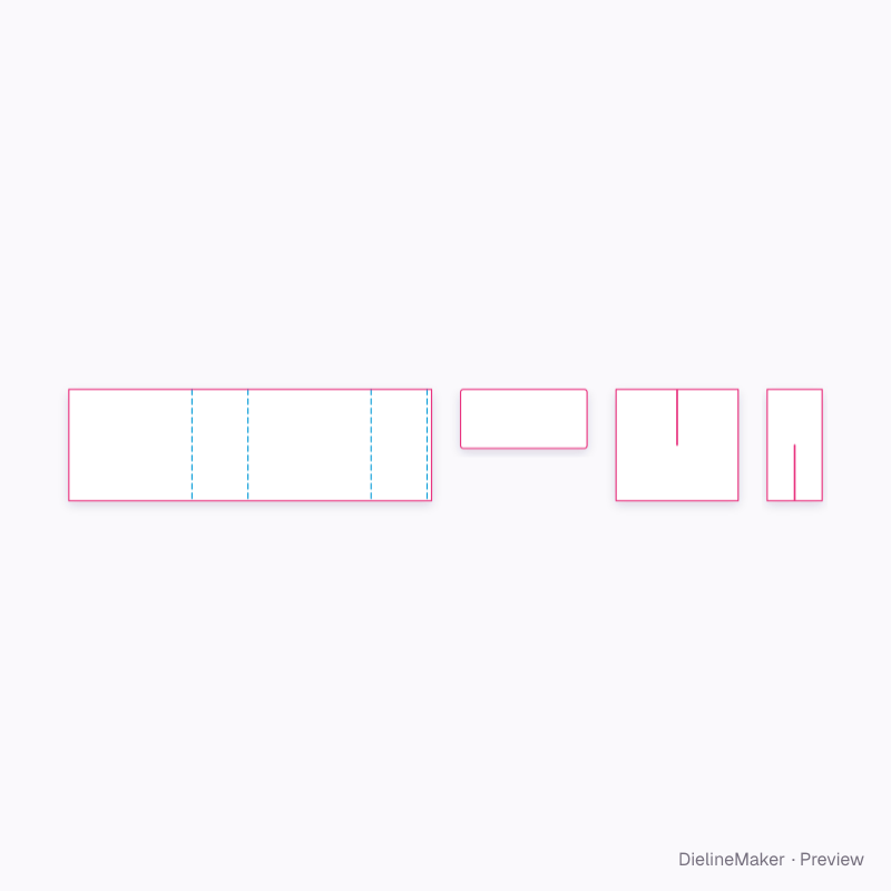 Flat dieline preview