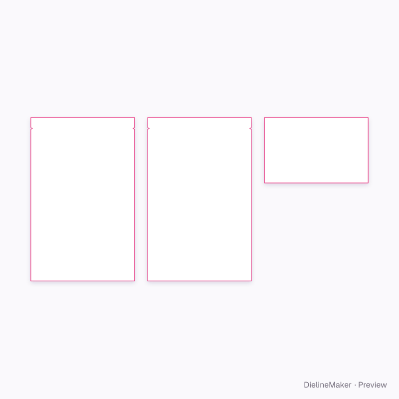 Large pouch 1 kg flat dieline