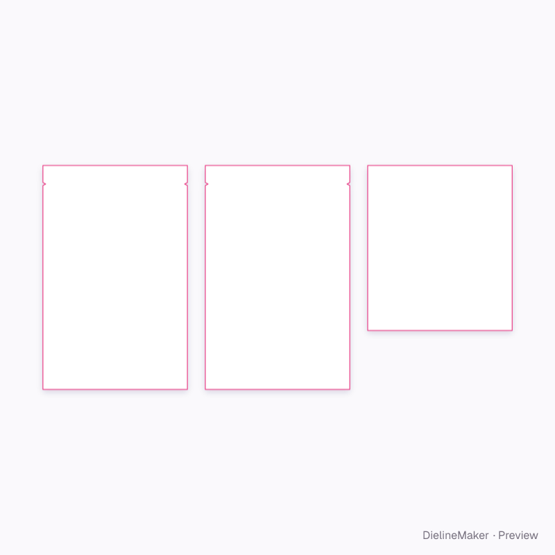 Flat dieline preview