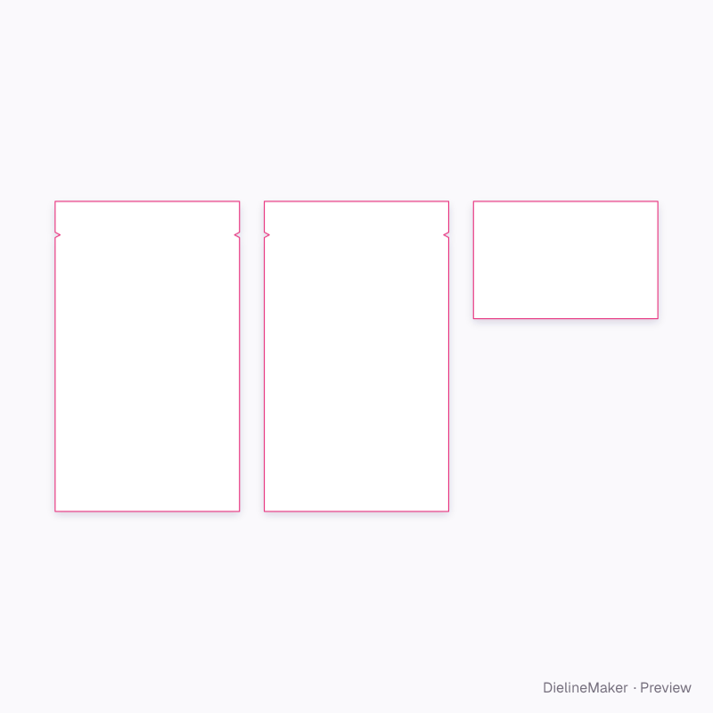 Loose-leaf tea pouch flat dieline