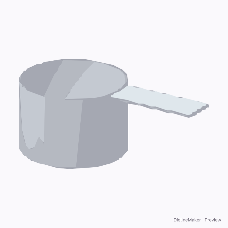 Detergent powder scoop