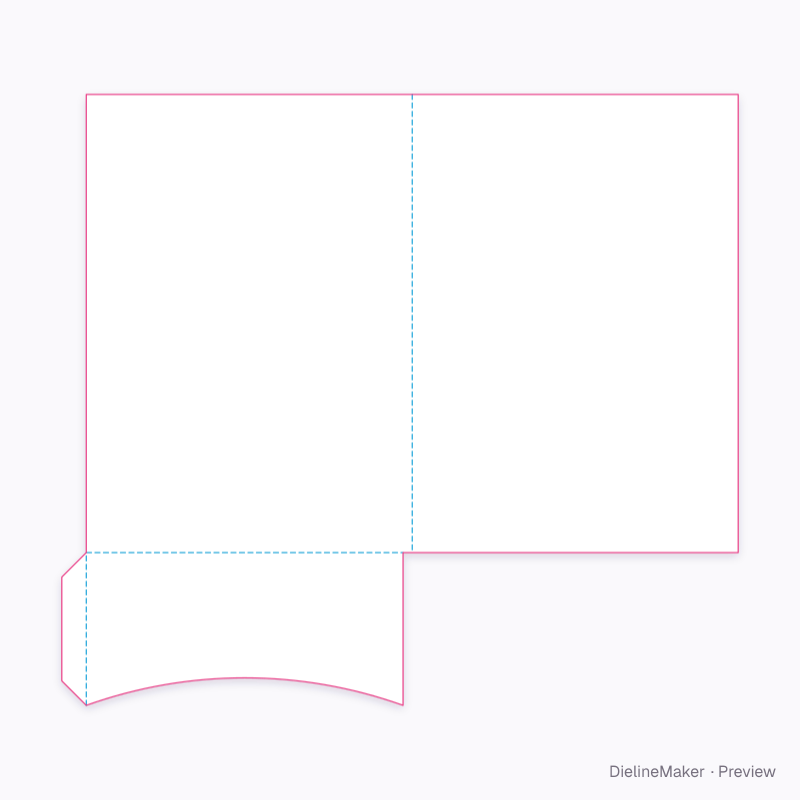 Flat dieline preview