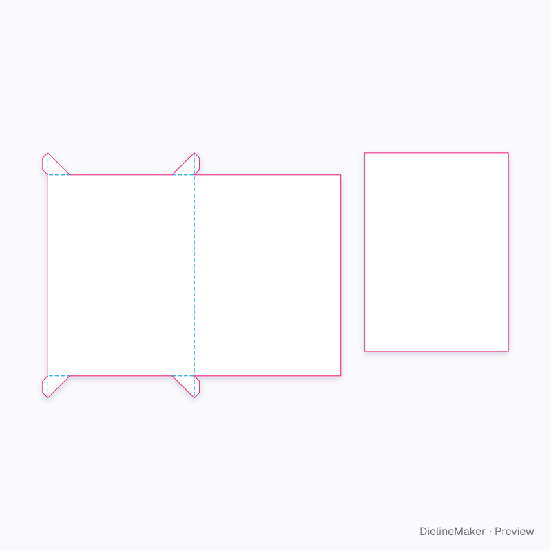 Flat dieline preview