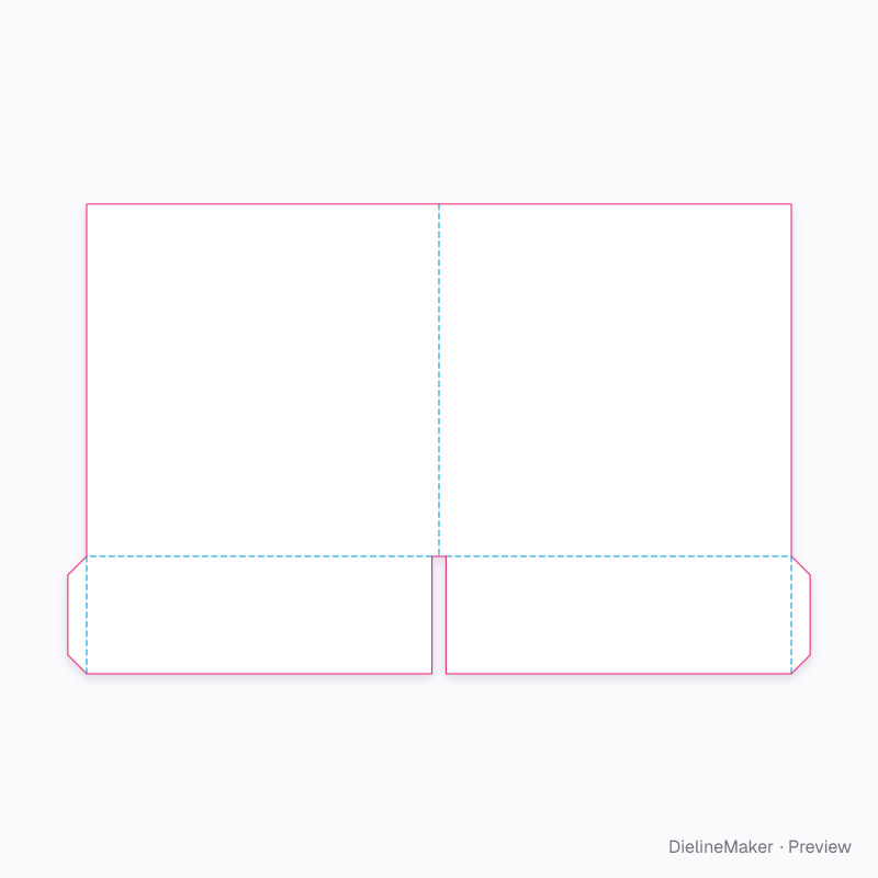 Flat dieline preview