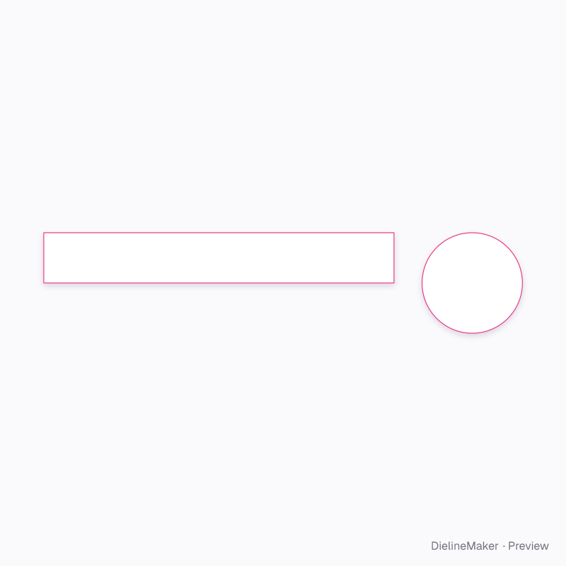 Banded cosmetic jar 50 ml flat dieline