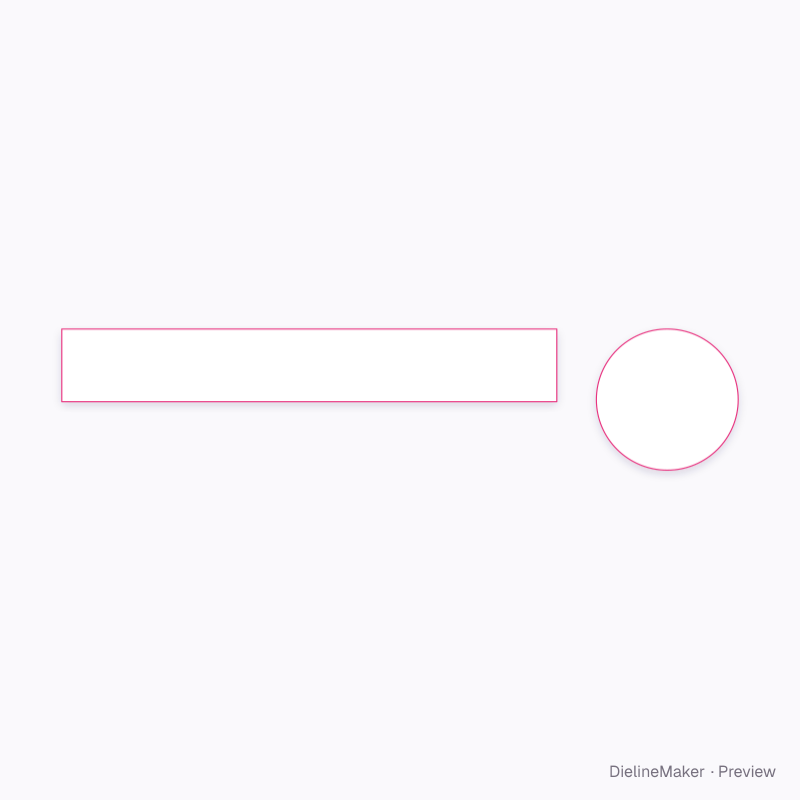 Tapered plastic jar 350 ml flat dieline