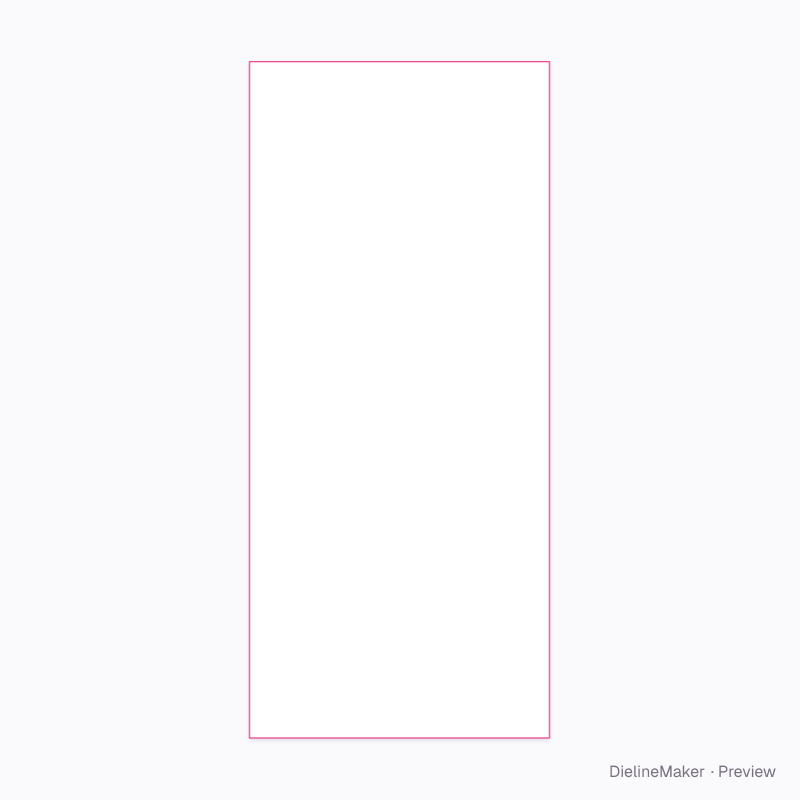 Rack card flat dieline