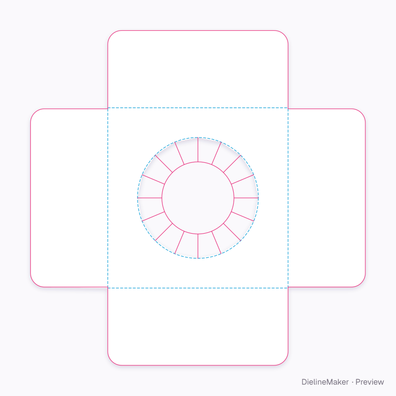Flat dieline preview