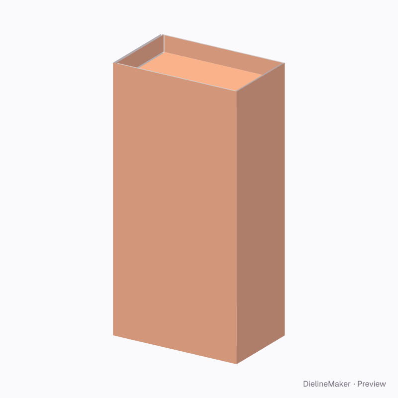 Recessed-end tube carton