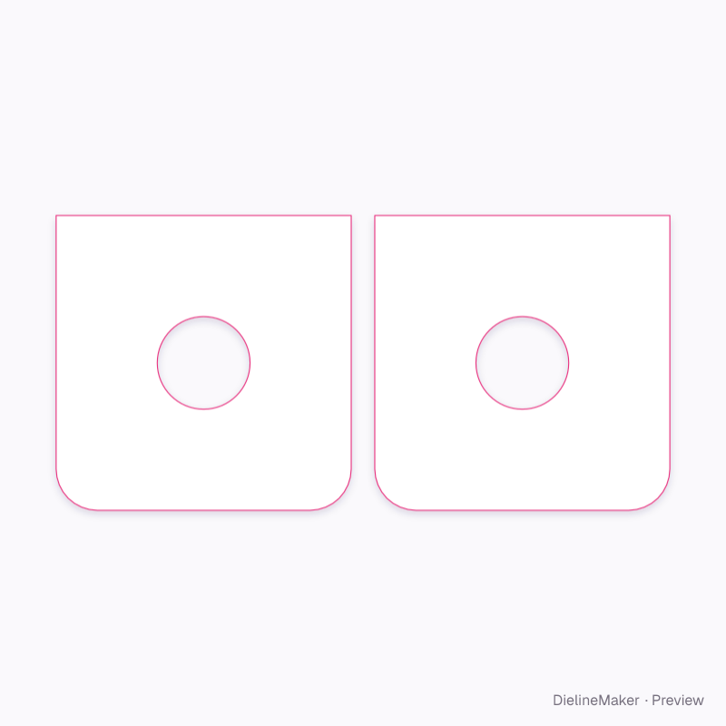 Record inner sleeve and clear outer sleeve artwork area